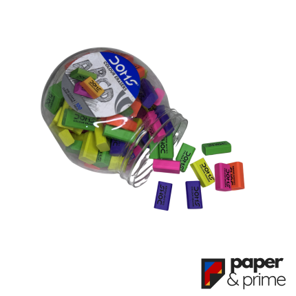 Doms Small Colouring Rubber – Precise & Clean Erasing in Bangladesh 100 Pieces